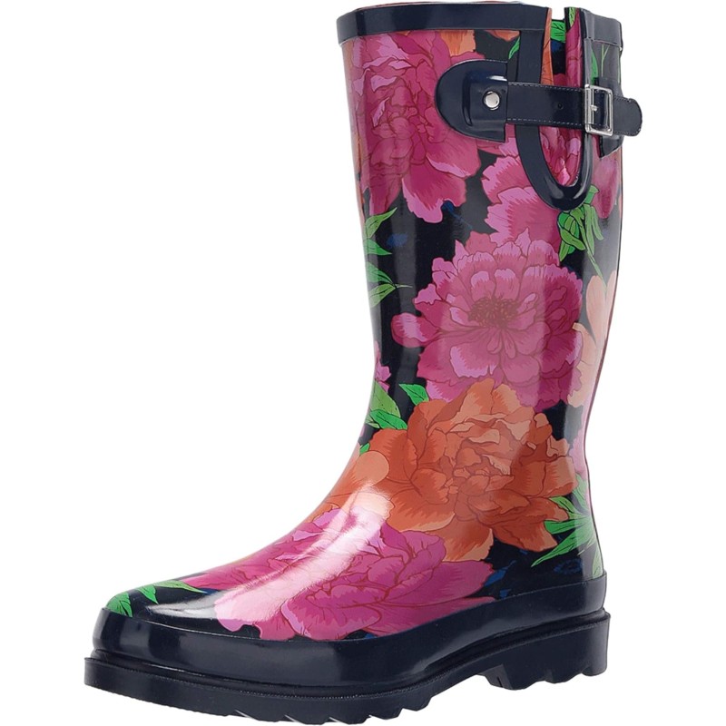 Western Chief Printed Tall Waterproof Rain Boot(Bold Blossoms ...